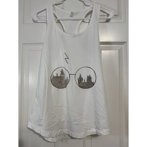 Harry Potter Shirt Womens XL Unique Tank Top Summer Hogwarts Glasses